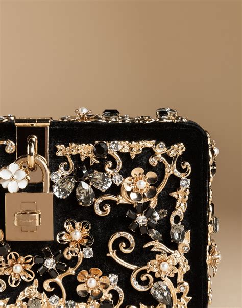 dolce gabbana mirror box clutch|Dolce Box clutch in Black for Women.